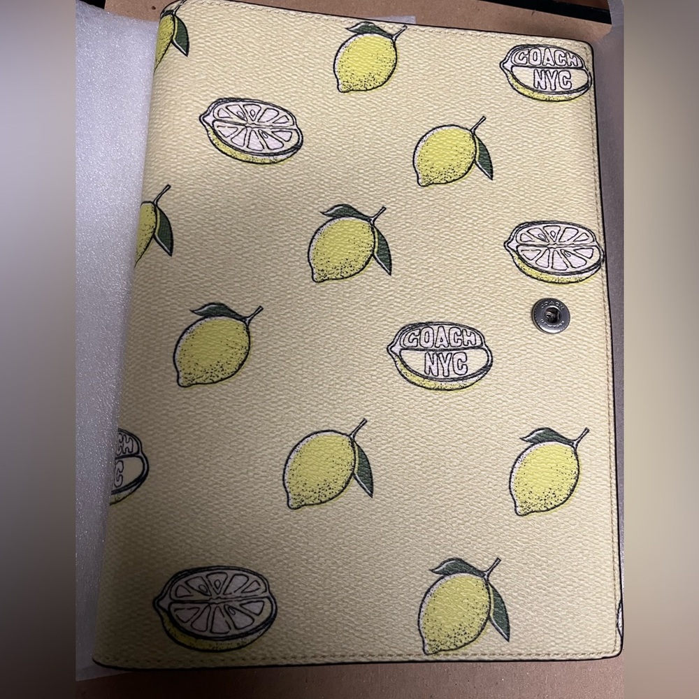 COPY - Coach Notebook With Lemon Print